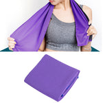 Set 2 asciugamani sportivi in microfibra 30x100 cm