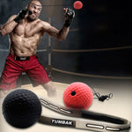 Palla elastica da boxe in pelle PU con corda 80 cm