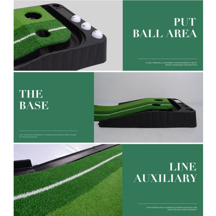 Tappeto Putting Golf 3m con Ritorno Automatico Palla