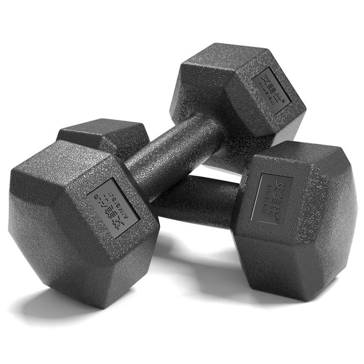 Manubri esagonali fitness 6 kg con rivestimento PVC