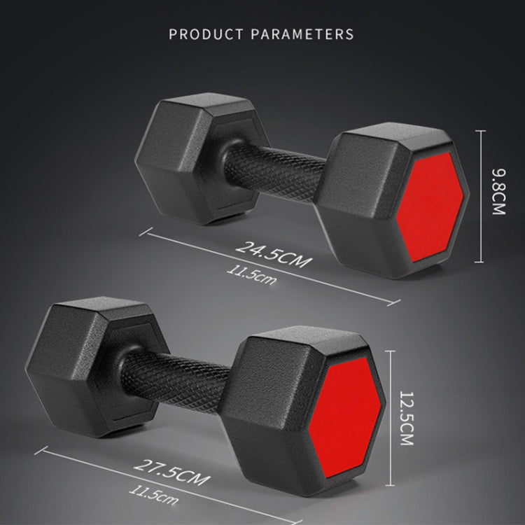 Manubri esagonali fitness 20 kg con rivestimento PVC