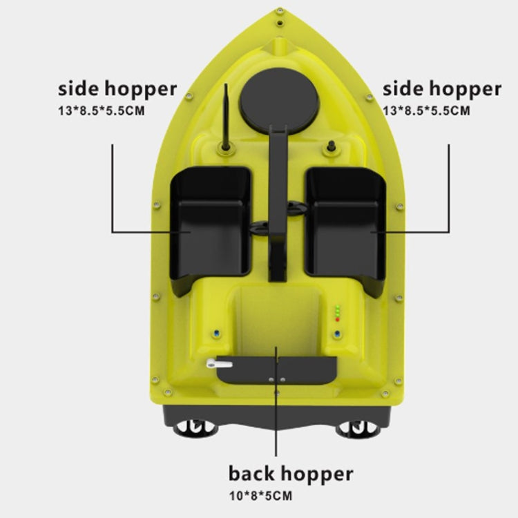 Barca da pesca D18B GPS con doppio motore e 3 contenitori esche