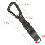 Fibbia triciclica multifunzione per zaini e cinture 23x2,5 cm