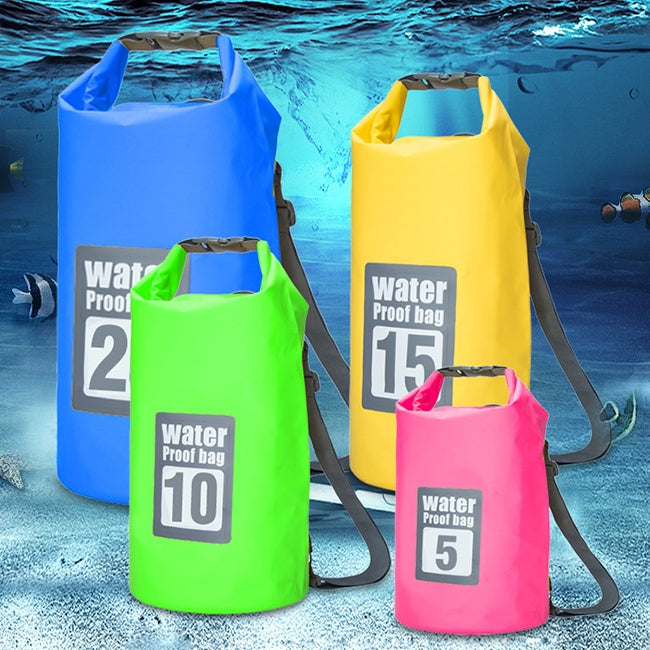 Sacco asciutto impermeabile 20 litri con doppia tracolla