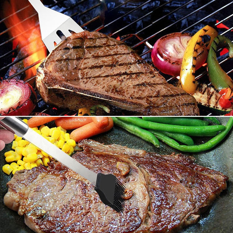 Set utensili da picnic barbecue 20 in 1 in acciaio inox