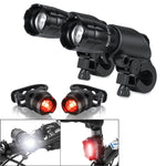 Faro bici 5W impermeabile con fanali posteriori set 3 pezzi