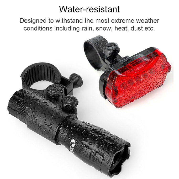Faro bici 5W impermeabile con fanali posteriori set 3 pezzi
