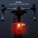 Luce posteriore per bicicletta con telecomando wireless USB