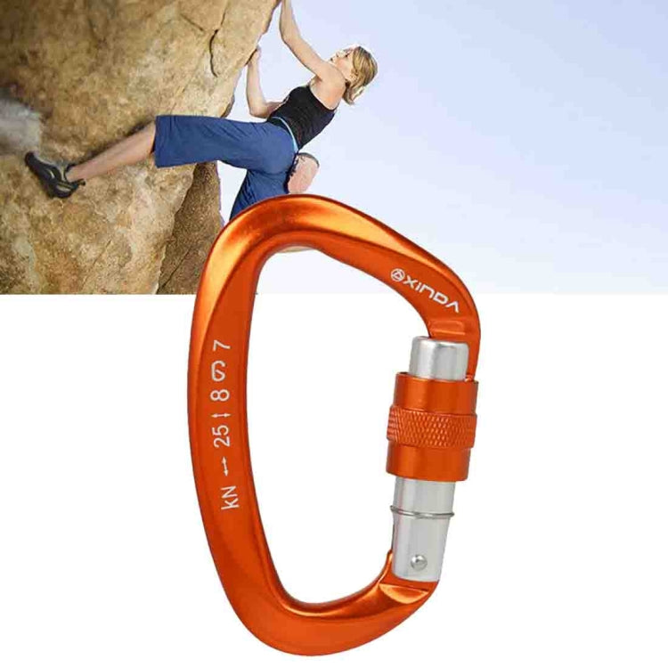 Moschettone arrampicata a forma di D in alluminio