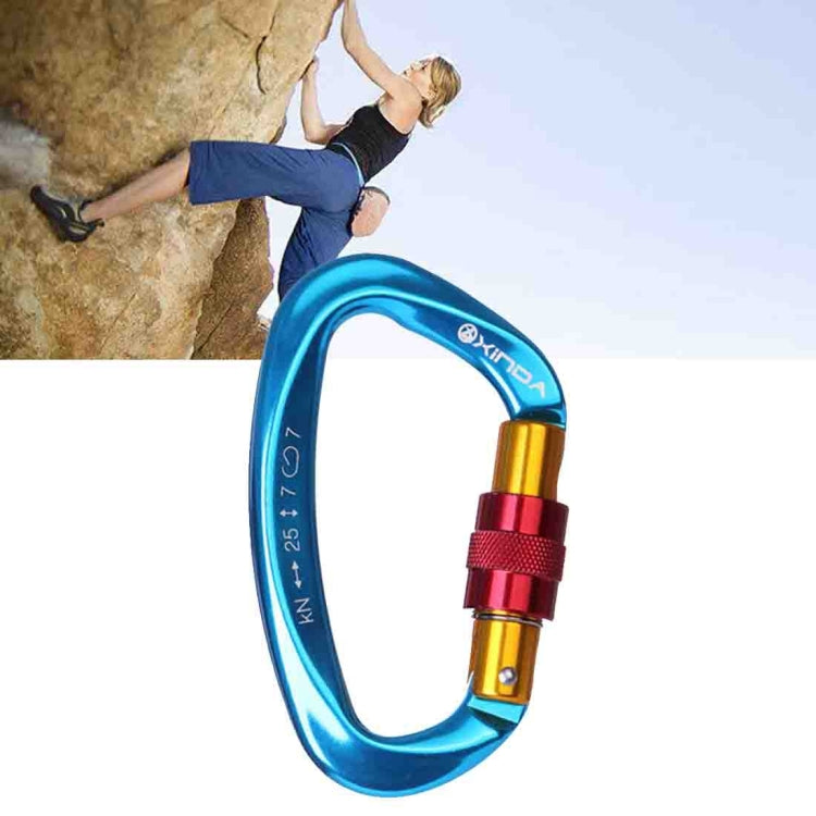 Moschettone arrampicata a forma di D in alluminio