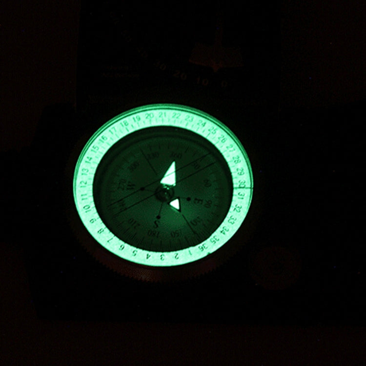 Bussola prismatica tascabile da viaggio con display luminoso