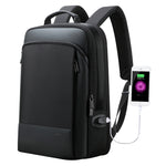Borsa per laptop 15,6" antifurto in pelle sintetica con USB