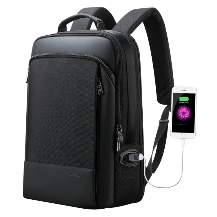 Borsa per laptop 15,6" antifurto in pelle sintetica con USB