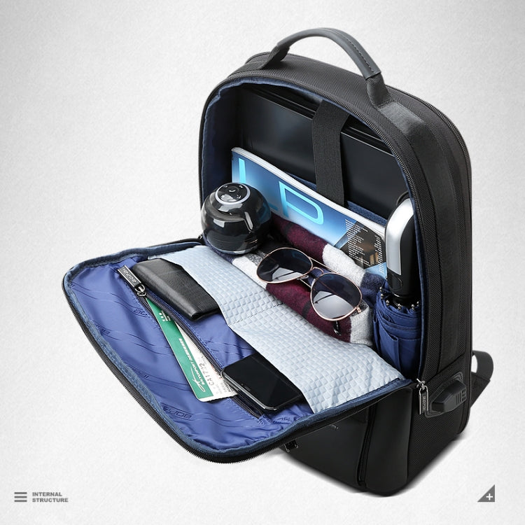 Borsa per laptop 15,6" antifurto in pelle sintetica con USB - immagine 11