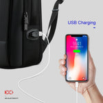 Borsa per laptop 15,6" antifurto in pelle sintetica con USB - immagine 12