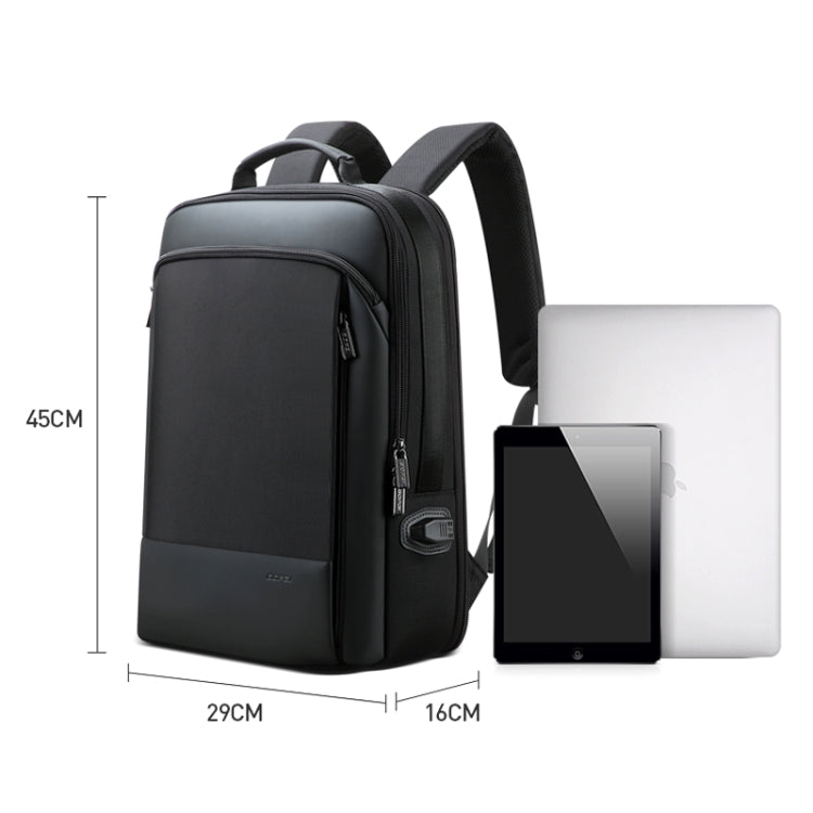 Borsa per laptop 15,6" antifurto in pelle sintetica con USB - immagine 8