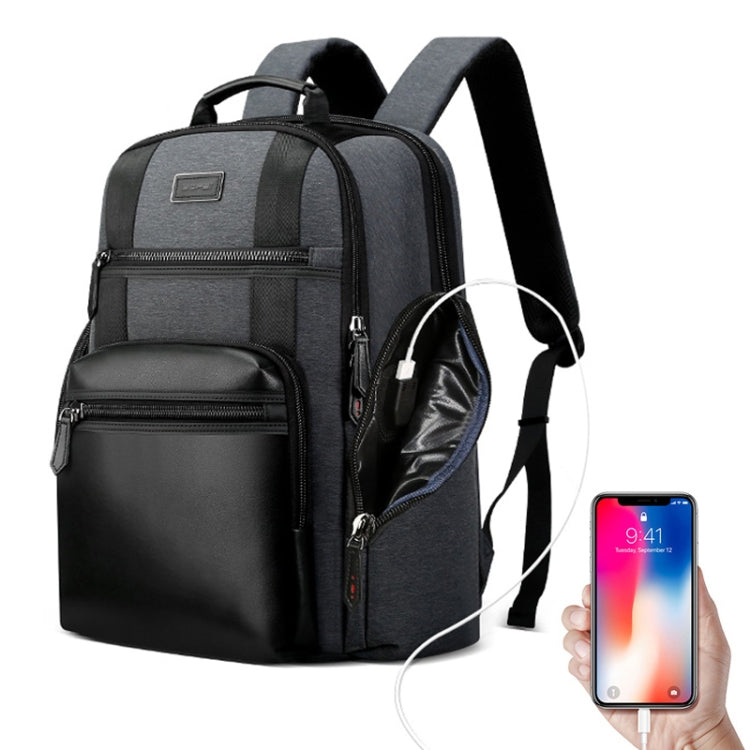 Borsa laptop a tracolla Bopai antifurto con porta USB, 31 x 17 x 44 cm