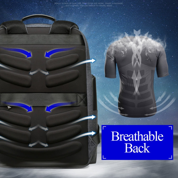 Borsa laptop a tracolla Bopai antifurto con porta USB, 31 x 17 x 44 cm - immagine 14