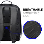 Borsa laptop a tracolla Bopai antifurto con porta USB, 31 x 17 x 44 cm - immagine 7
