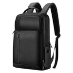 Zaino business uomo in pelle pieno fiore 30x12x43 cm - immagine 3