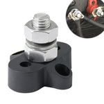 Barra collettrice M10 nera con perni terminali singoli