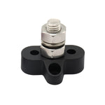 Barra collettrice M10 nera con perni terminali singoli
