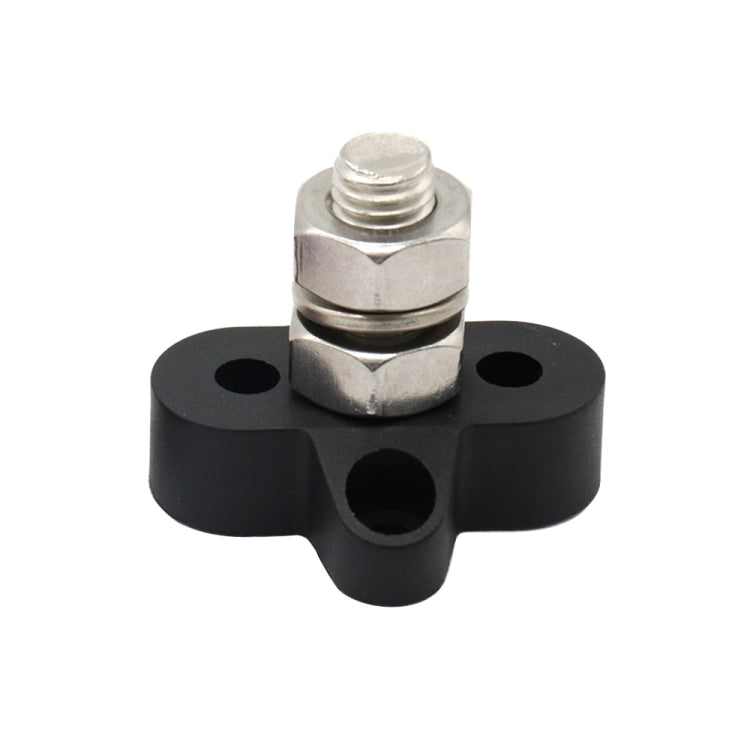 Barra collettrice M10 nera con perni terminali singoli