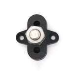 Barra collettrice M10 nera con perni terminali singoli