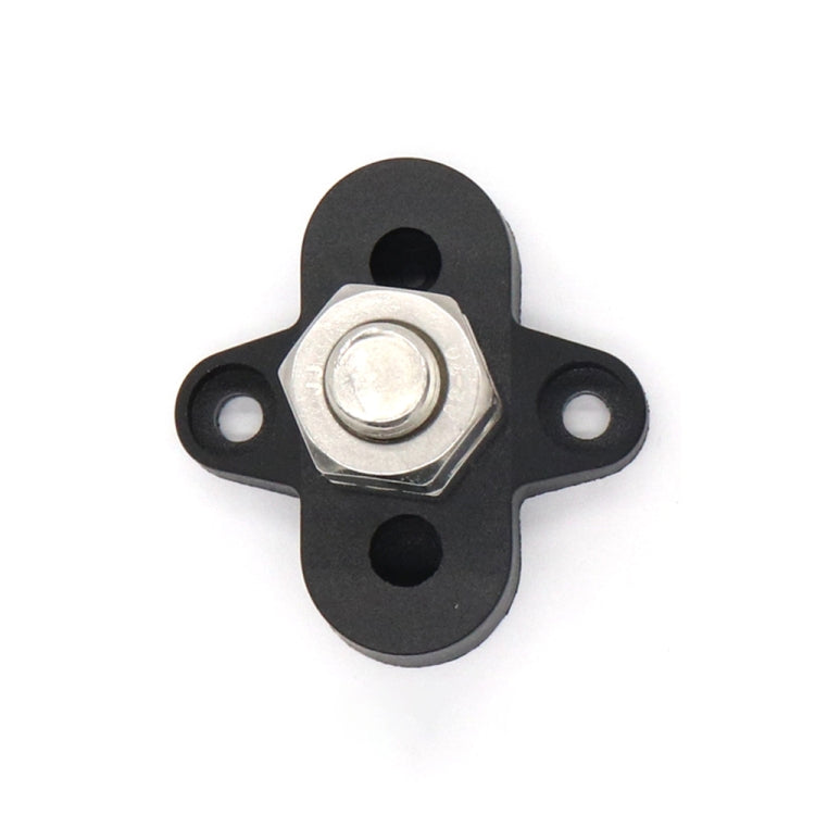 Barra collettrice M10 nera con perni terminali singoli