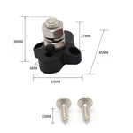 Barra collettrice M10 nera con perni terminali singoli