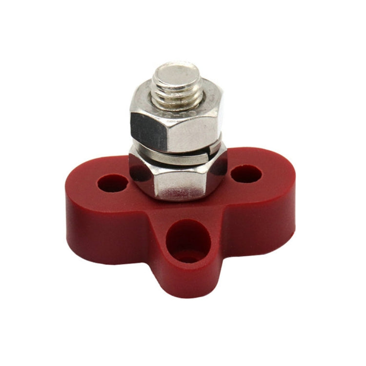 Barra collettrice M10 rossa con perni terminali singoli
