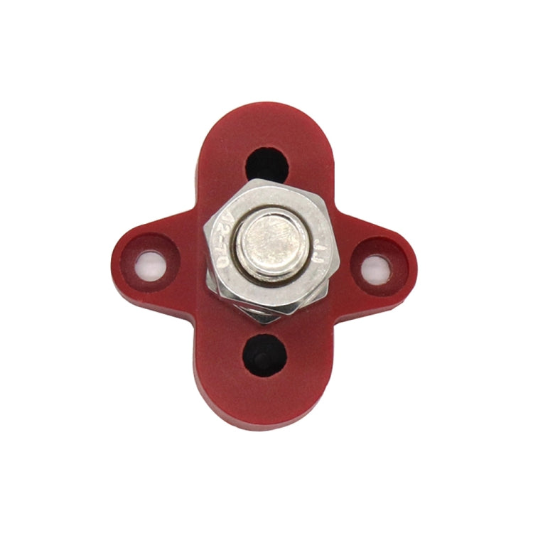Barra collettrice M10 rossa con perni terminali singoli