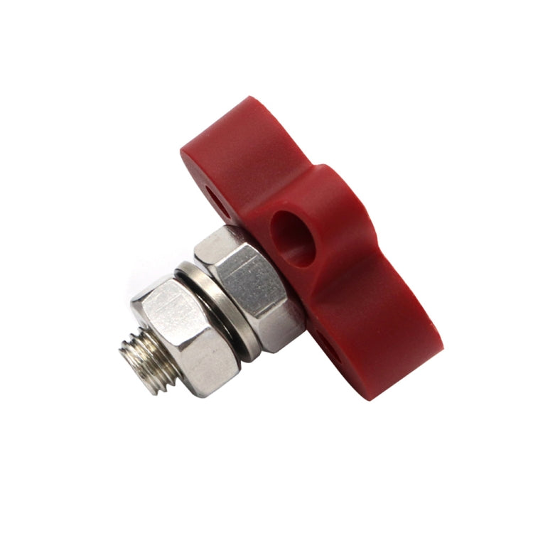 Barra collettrice M10 rossa con perni terminali singoli