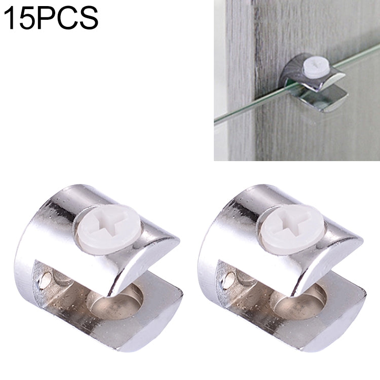 Morsetto fissaggio vetro cilindrico 12 mm lega zinco