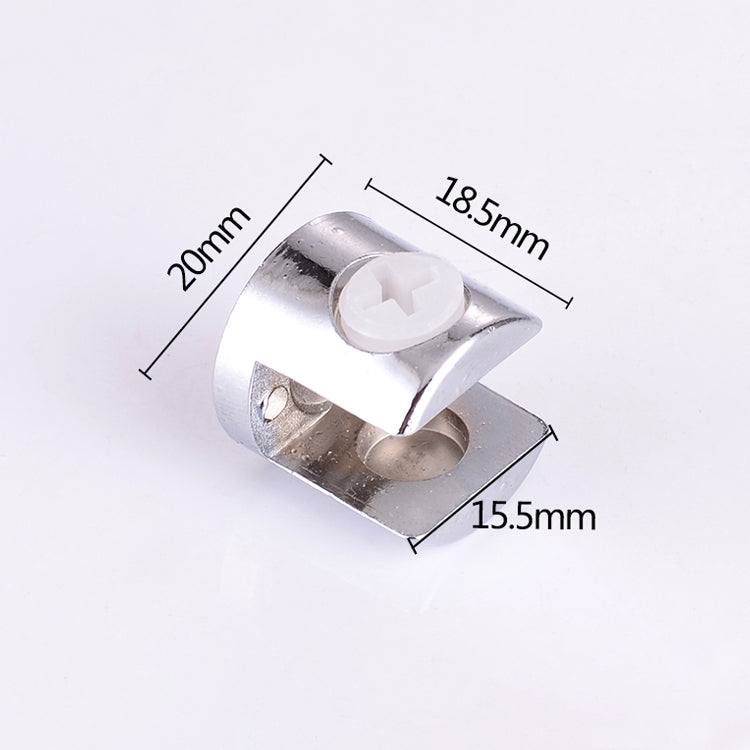 Morsetto fissaggio vetro cilindrico 12 mm lega zinco