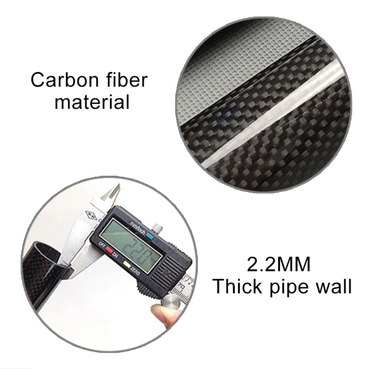 Reggisella fibra di carbonio 31,6x400 mm per bicicletta