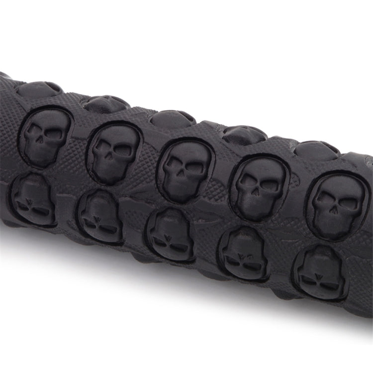 Manopole MTB in gomma con bloccaggio, rosse Skull Style - immagine 4