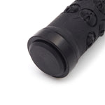 Manopole MTB in gomma con bloccaggio, rosse Skull Style - immagine 5