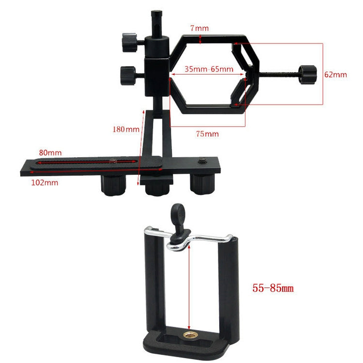Supporto fotografico telescopio Datyson 5P0010L con 2 phone holde