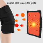 Ginocchiere autoriscaldanti magnetiche regolabili nere