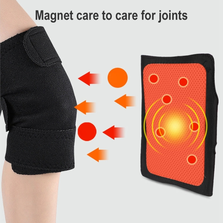 Ginocchiere autoriscaldanti magnetiche regolabili nere
