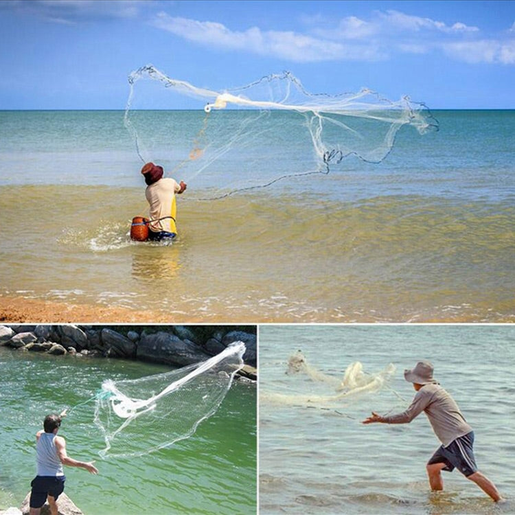 Rete da pesca con corde in filo pneumatico 1,8 m