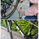 Mini pompa aria portatile in lega di alluminio per bicicletta