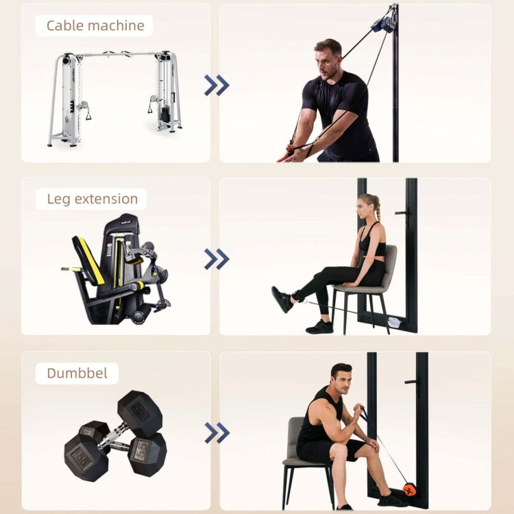 Pompa portatile per palestra con resistenza regolabile 2-20 kg