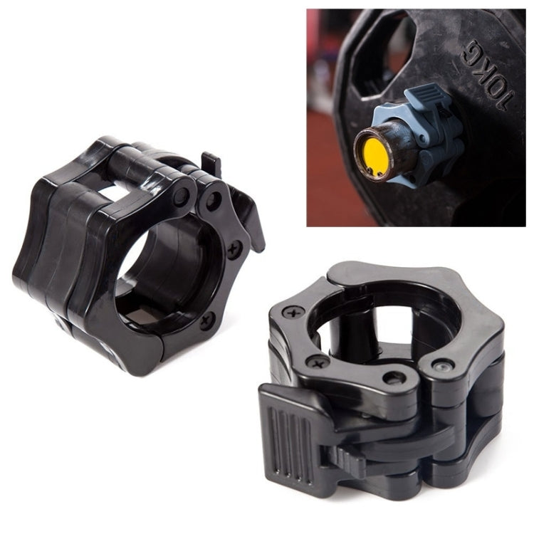 Fibbia plastica bloccaggio rapido per bilanciere 25 mm nero