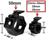 Fibbia plastica bloccaggio rapido per bilanciere 25 mm nero