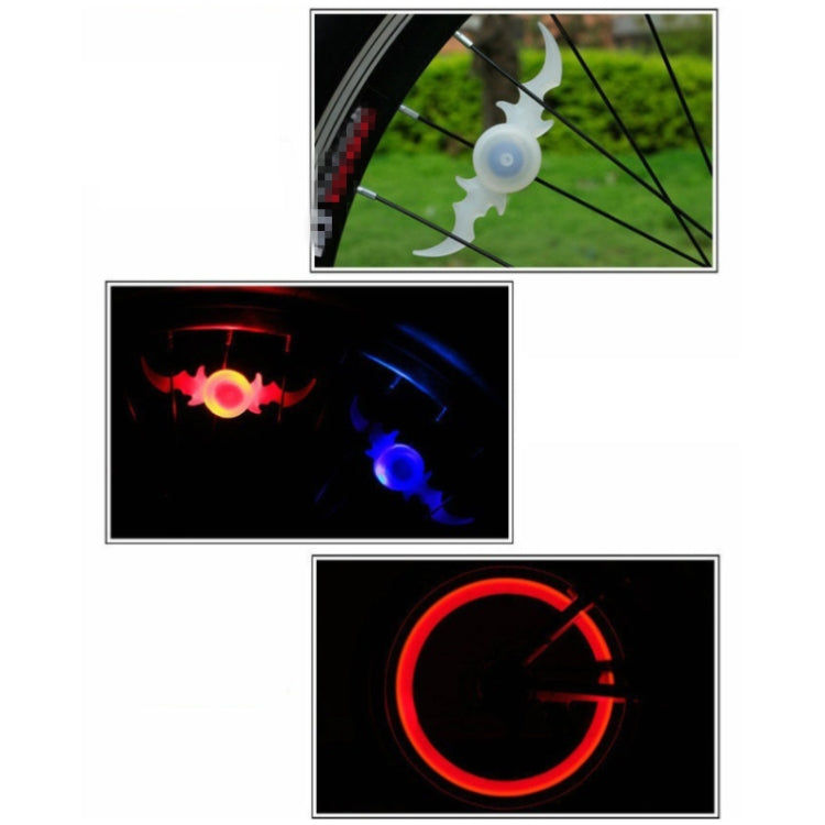 Luci LED a raggi per ruote bicicletta 16cm colorate