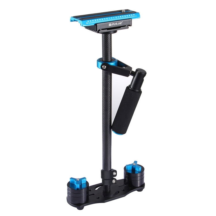 Stabilizzatore portatile in fibra di carbonio PULUZ 38,5-61 cm per video e fotocamere digitali DSLR e DV, intervallo di carico: 0,5-3 kg, P60T Black, P60T Blue, P60T Red, RU Stock P60T Black