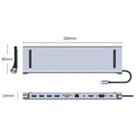 Docking station USB-C 11 in 1 con HDMI 4K ed Ethernet Gigabit - immagine 7