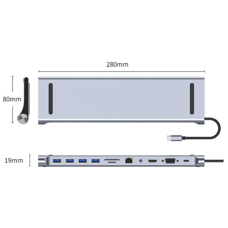 Docking station USB-C 11 in 1 con HDMI 4K ed Ethernet Gigabit - immagine 7